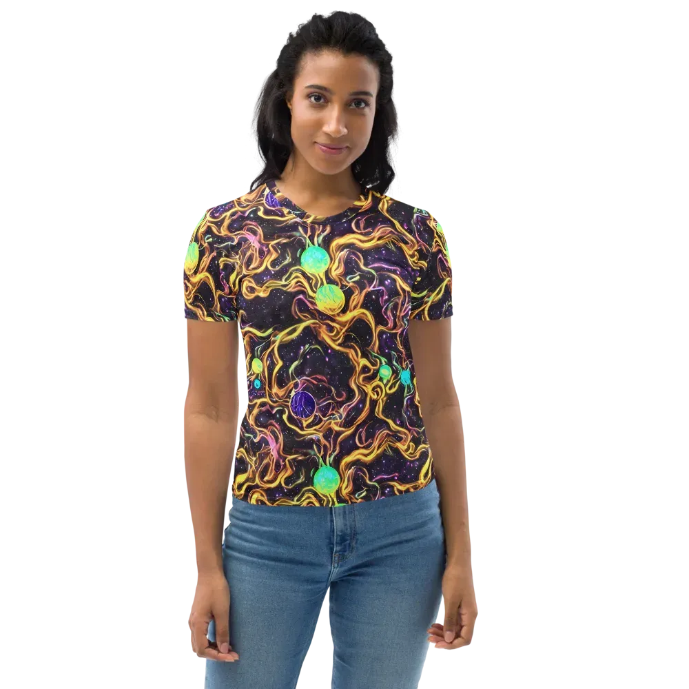 Planetary Tangle on Women's Crew Neck T-Shirt — Front