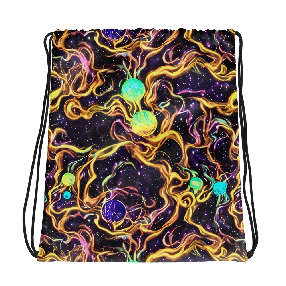 Planetary Tangle on Drawstring Bag — Photo