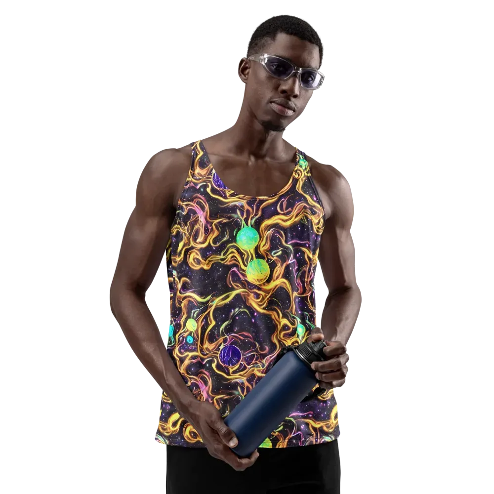 Planetary Tangle on Men's Tank Top — Front