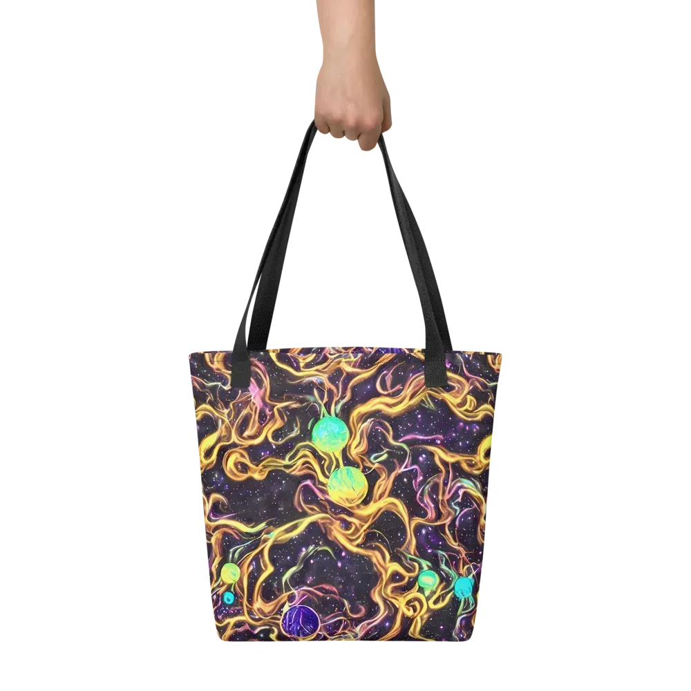 Planetary Tangle on Tote Bag — Front