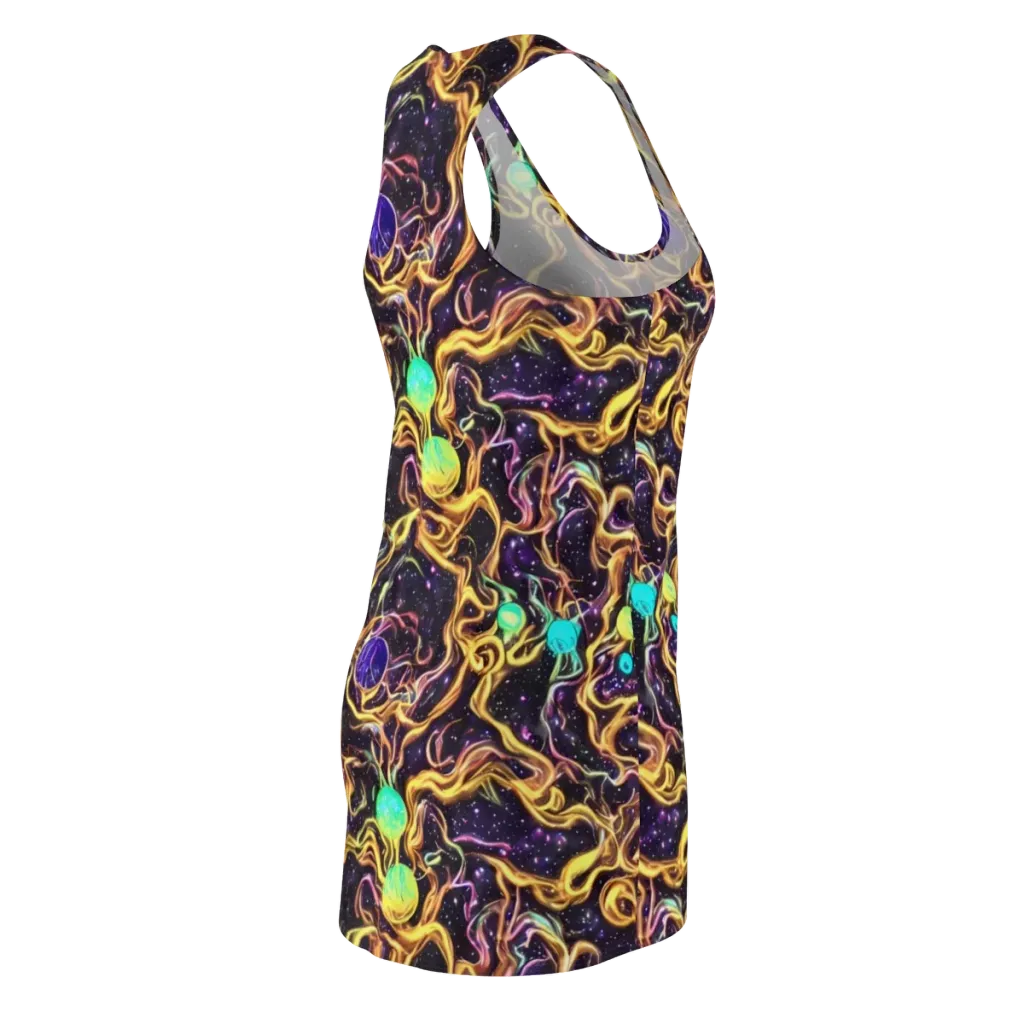 Planetary Tangle on Racerback Dress — Back Side