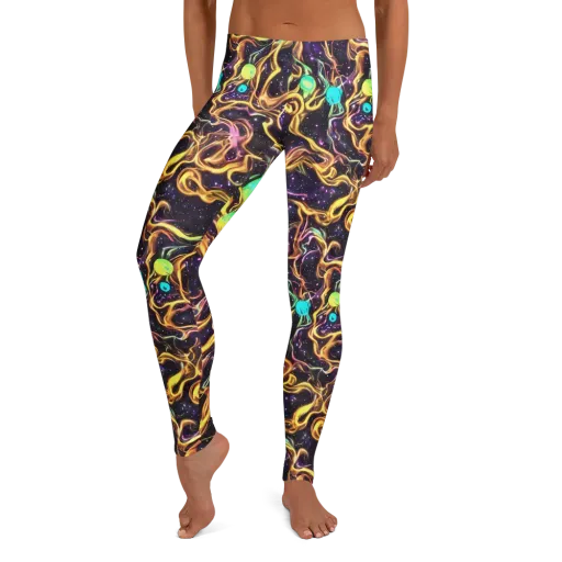 Planetary Tangle on a Leggings