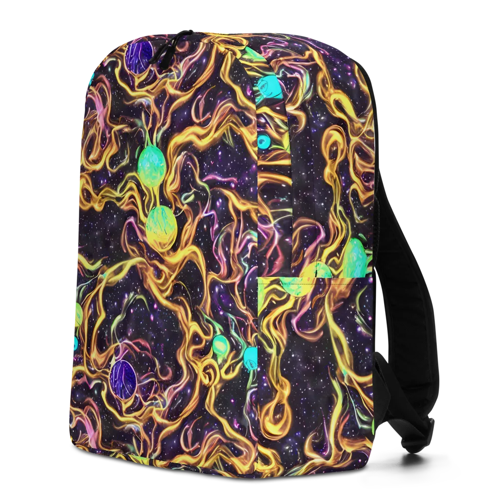 Planetary Tangle on Minimalist Backpack — Left