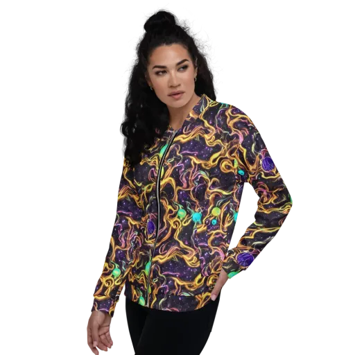 Planetary Tangle on a Bomber Jacket