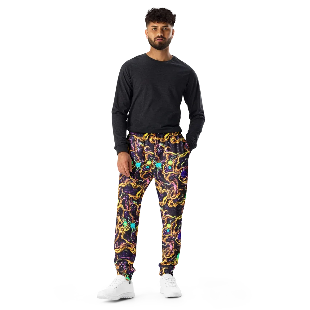 Planetary Tangle on Men's Joggers — Front