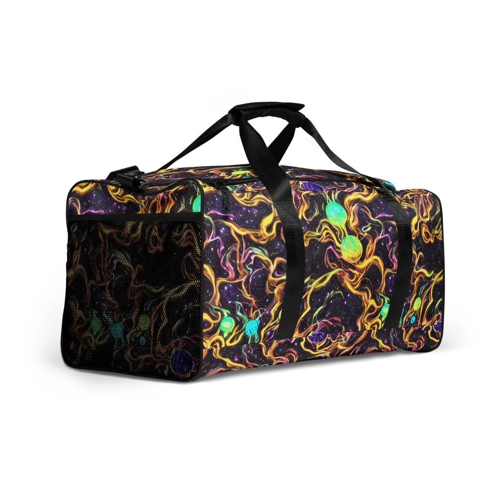 Planetary Tangle on Duffle Bag — Right Front