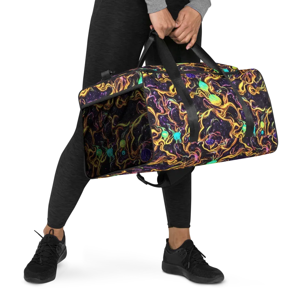 Planetary Tangle on Duffle Bag — Right Front