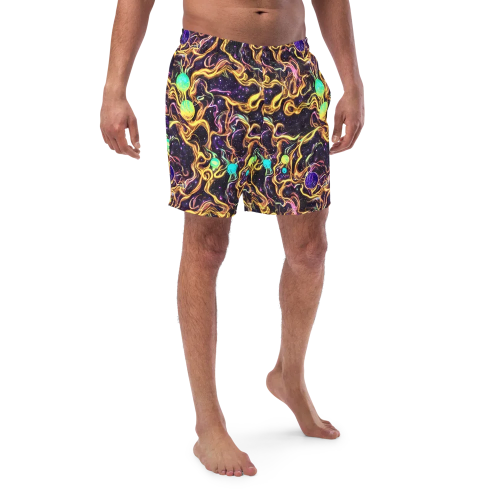 Planetary Tangle on Swim Trunks — Front