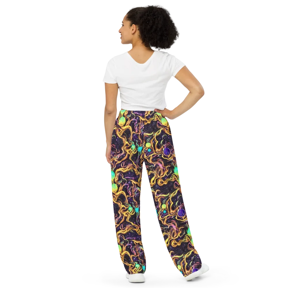 Planetary Tangle on Wide-Leg Pants — Back