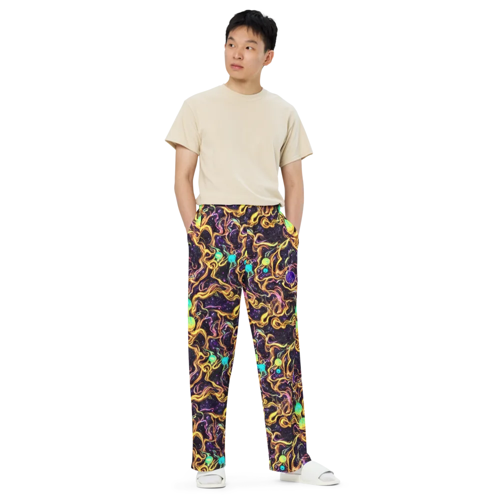 Planetary Tangle on Wide-Leg Pants — Front