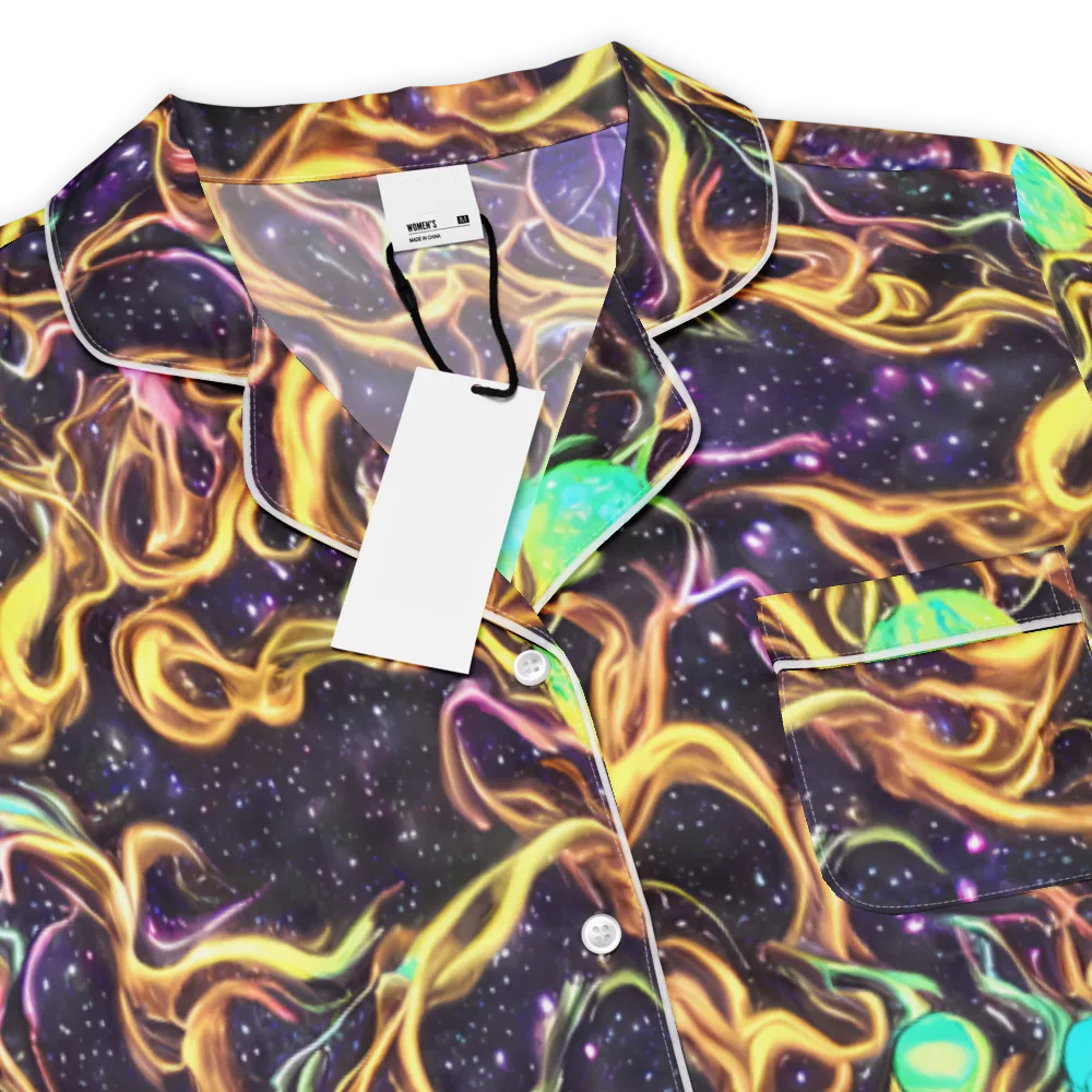 Planetary Tangle on Women's Short Sleeve Pajama Top — Product details