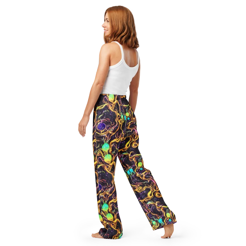 Planetary Tangle on Women's Pajama Pants — Back
