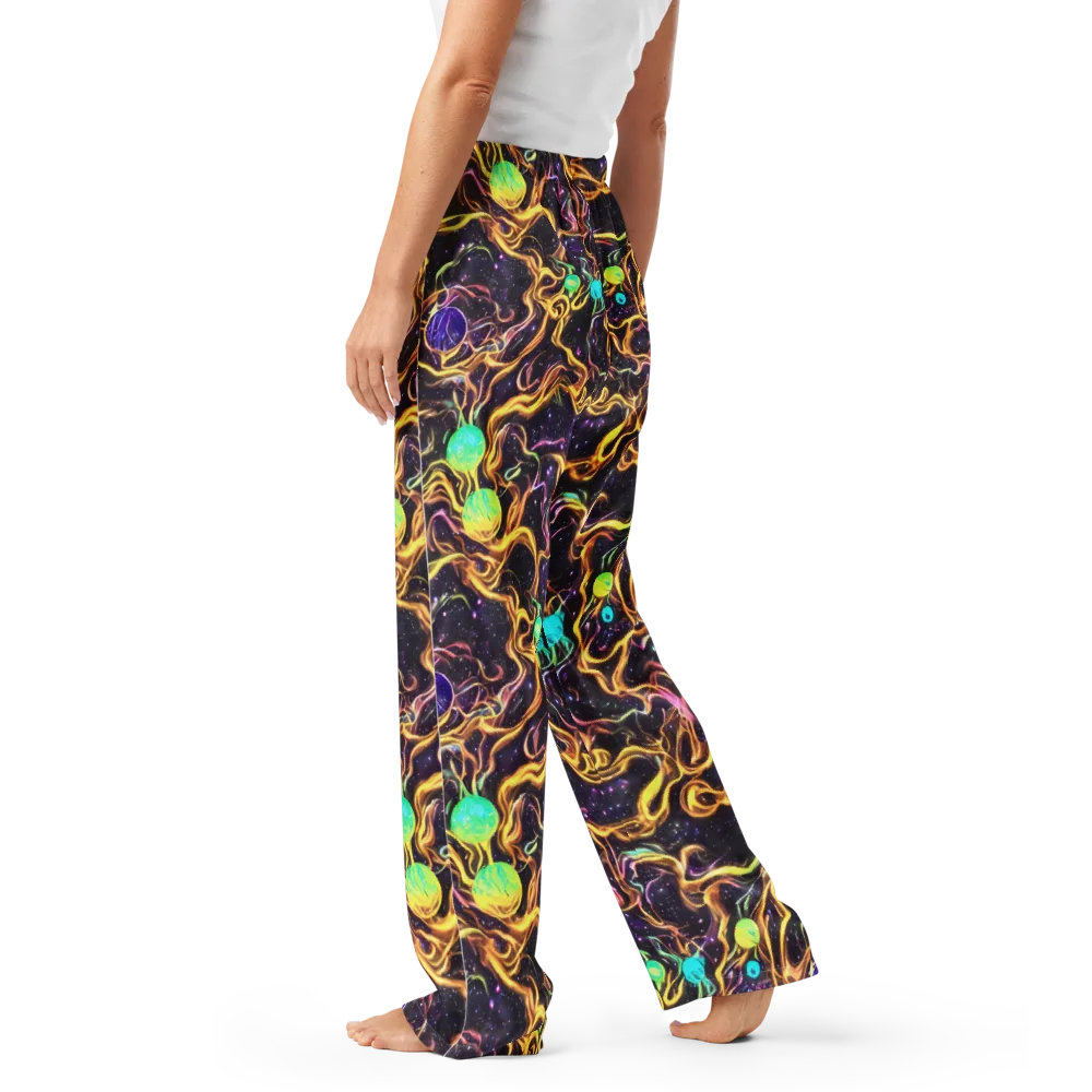 Planetary Tangle on Women's Pajama Pants — Left