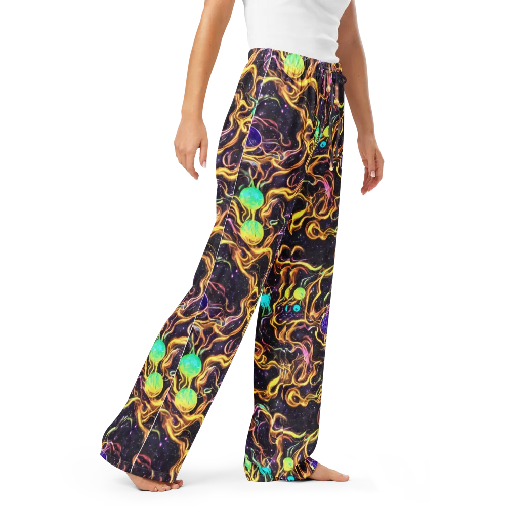 Planetary Tangle on Women's Pajama Pants — Right Front