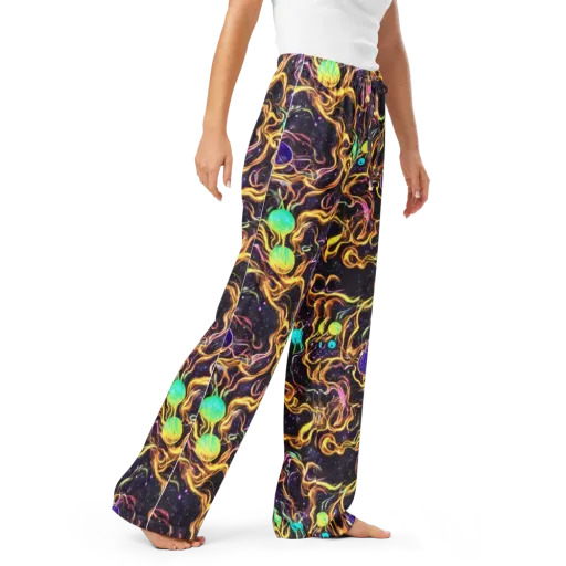 Planetary Tangle on a Women's Pajama Pants