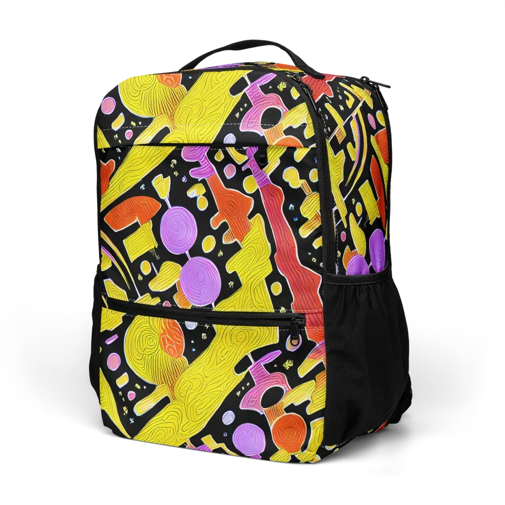 Cosmic Mushroom on Utility Backpack — Left Front