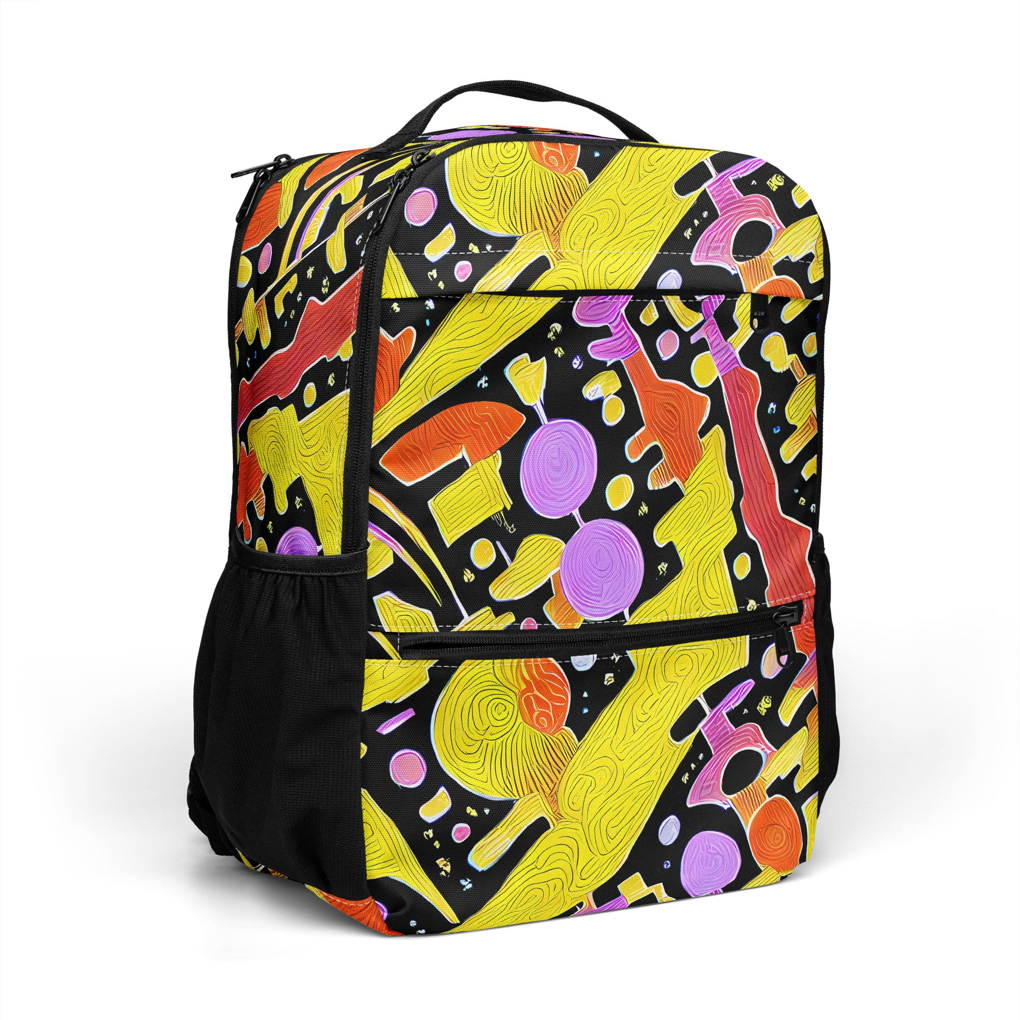 Cosmic Mushroom on Utility Backpack — Right Front