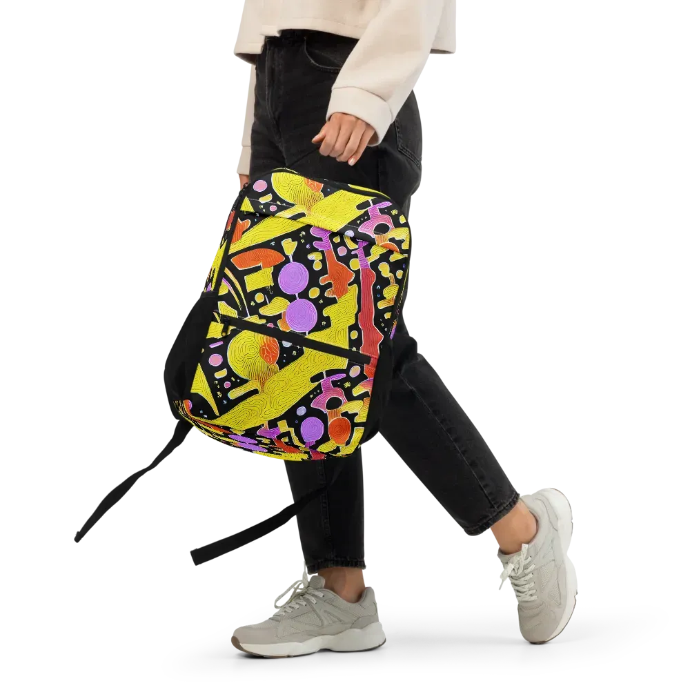 Cosmic Mushroom on Utility Backpack — Front