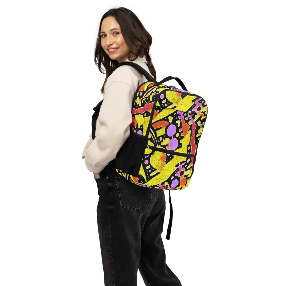Cosmic Mushroom on Utility Backpack — Back