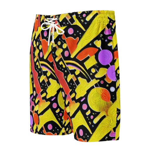 Cosmic Mushroom on a Men's Board Shorts