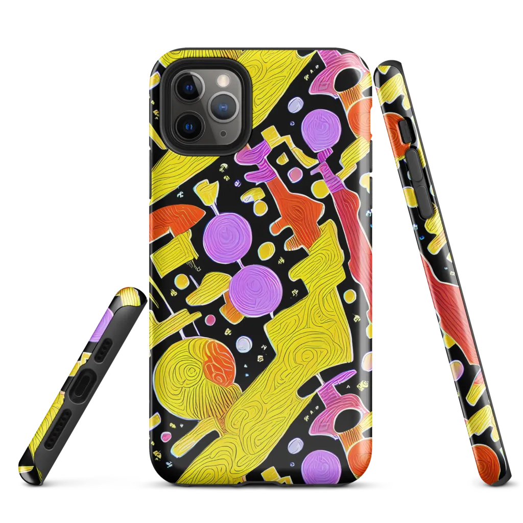Cosmic Mushroom on Tough Case for iPhone® — Front