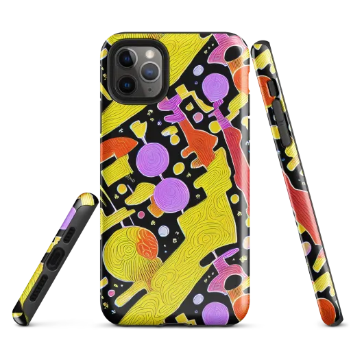 Cosmic Mushroom on a Tough Case for iPhone®