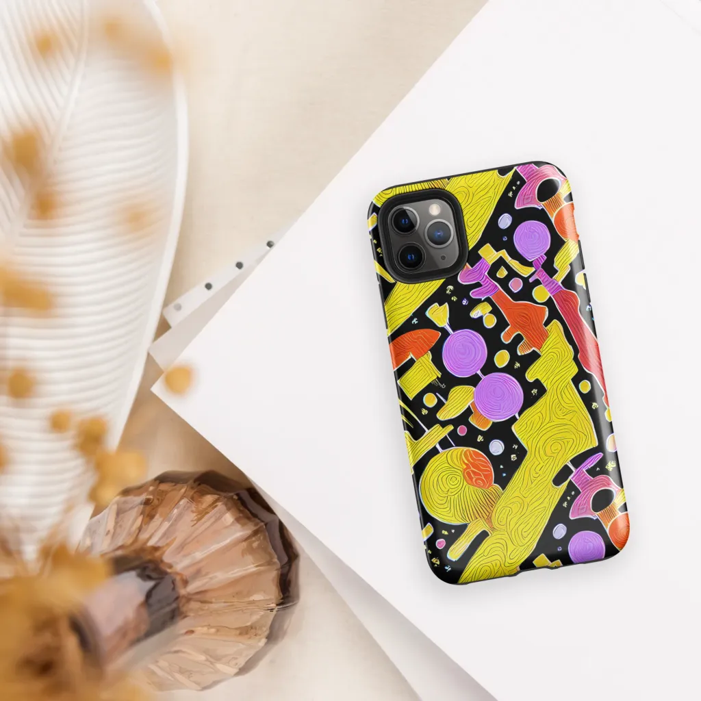 Cosmic Mushroom on Tough Case for iPhone® — Front