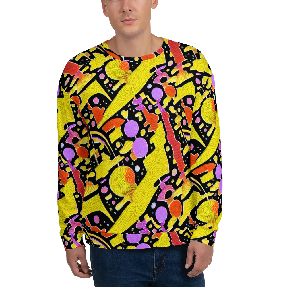 Cosmic Mushroom on Sweatshirt — Front