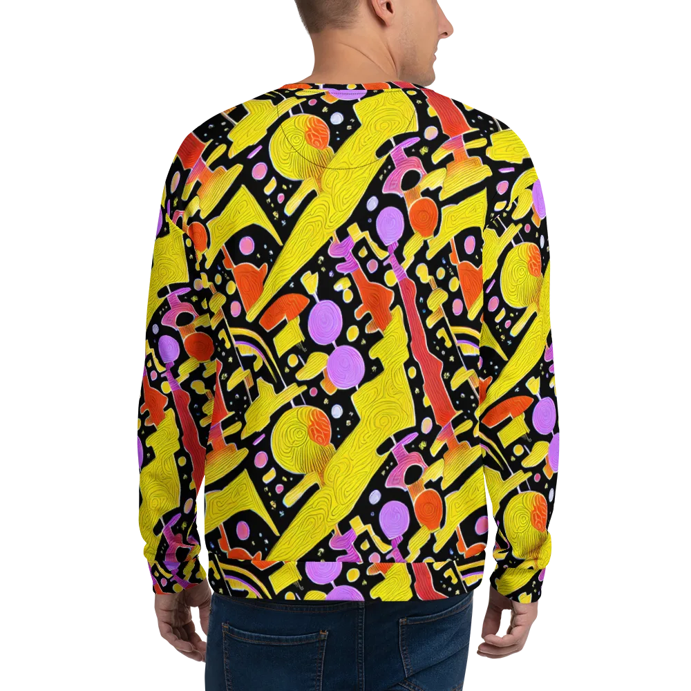 Cosmic Mushroom on Sweatshirt — Back