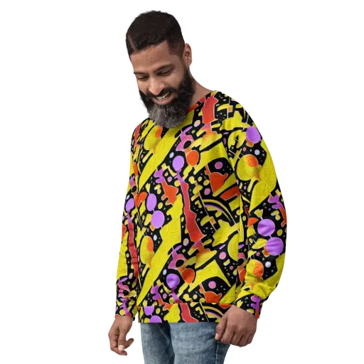 Cosmic Mushroom on a Sweatshirt