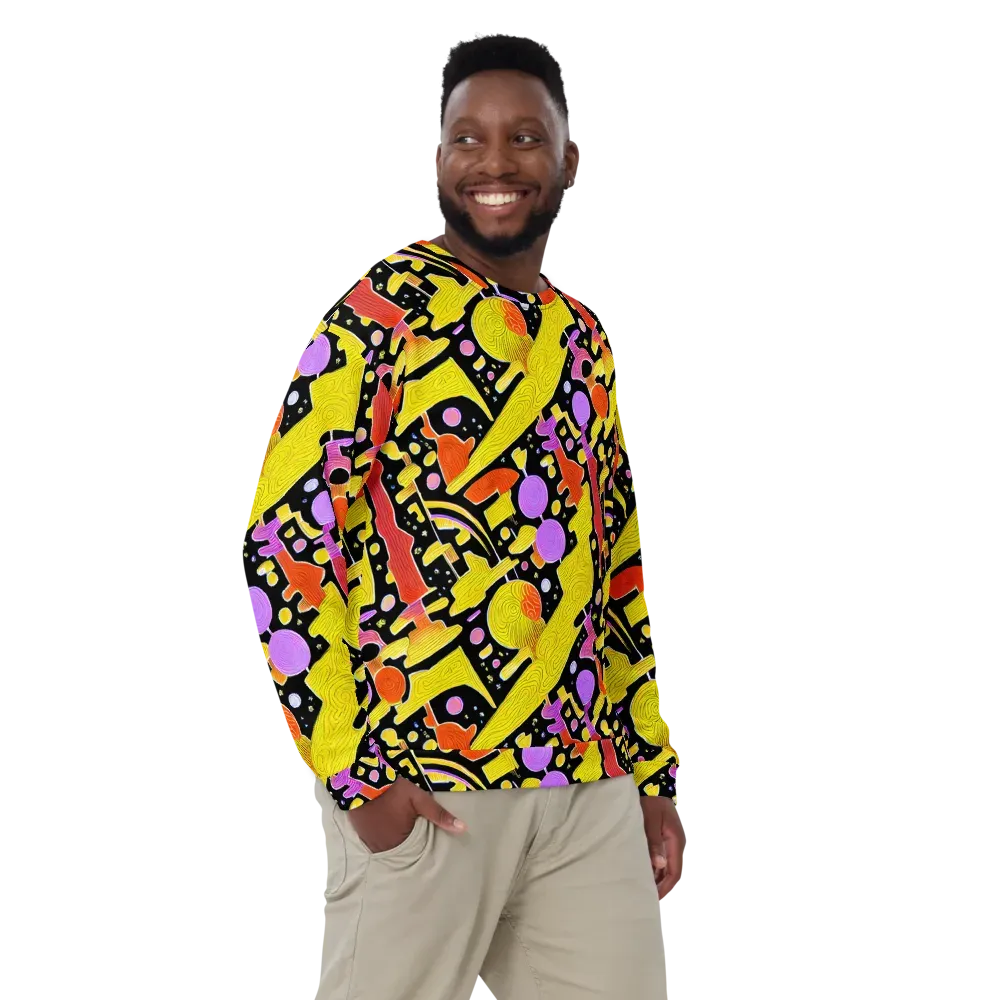 Cosmic Mushroom on Sweatshirt — Front