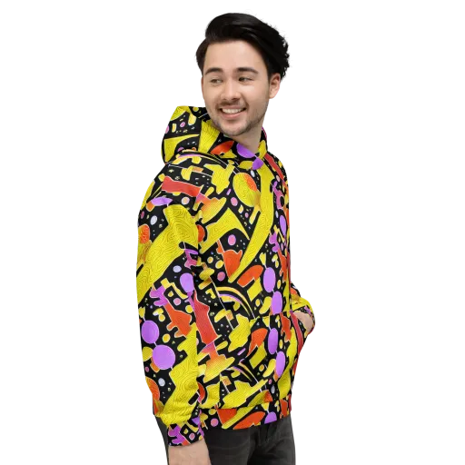 Cosmic Mushroom on a Hoodie