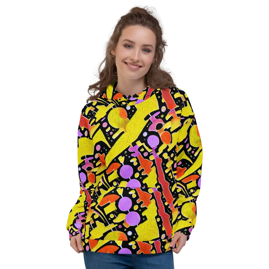 Cosmic Mushroom on Hoodie — Front