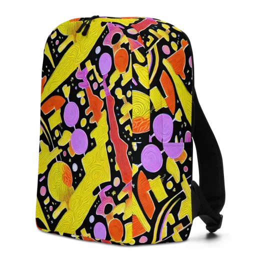 Cosmic Mushroom on a Minimalist Backpack