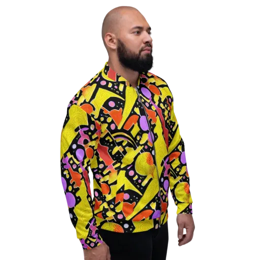 Cosmic Mushroom on a Bomber Jacket