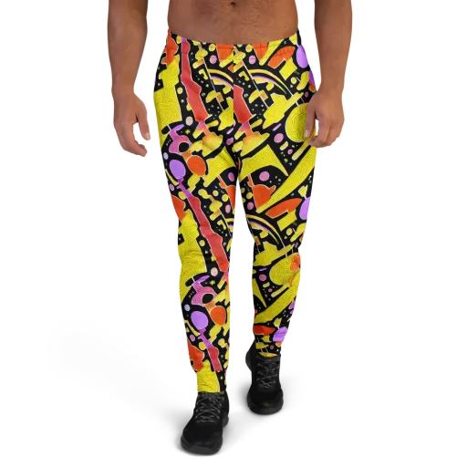 Cosmic Mushroom on a Men's Joggers