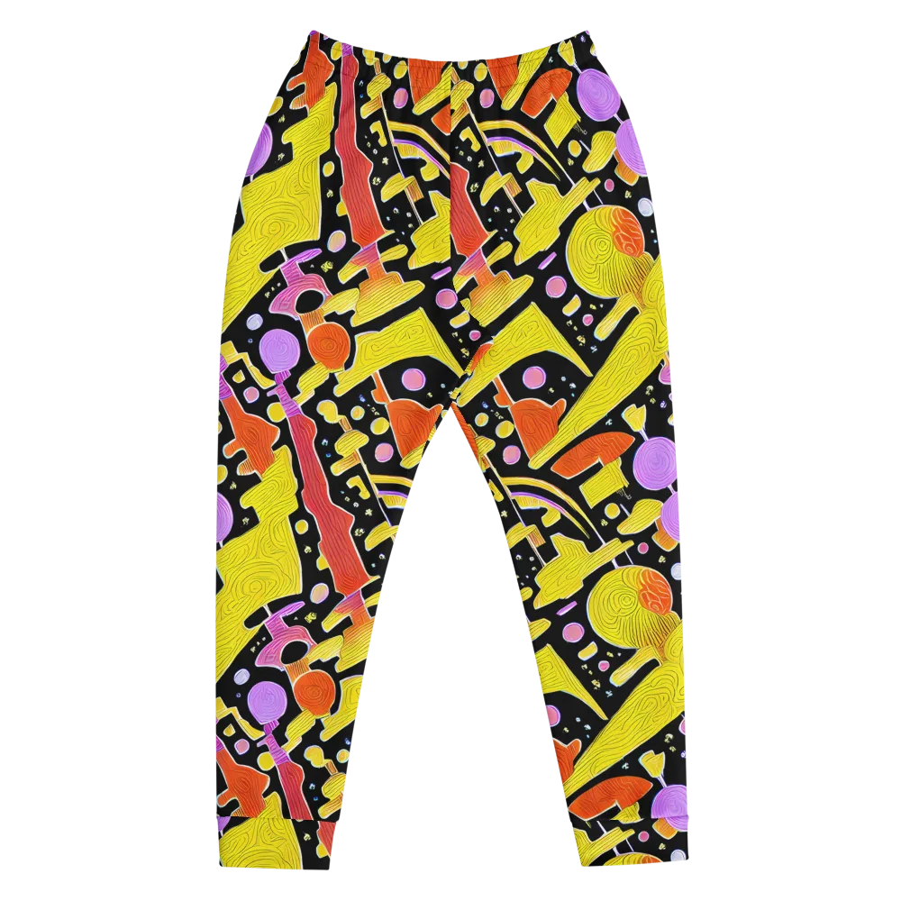 Cosmic Mushroom on Men's Joggers — Front