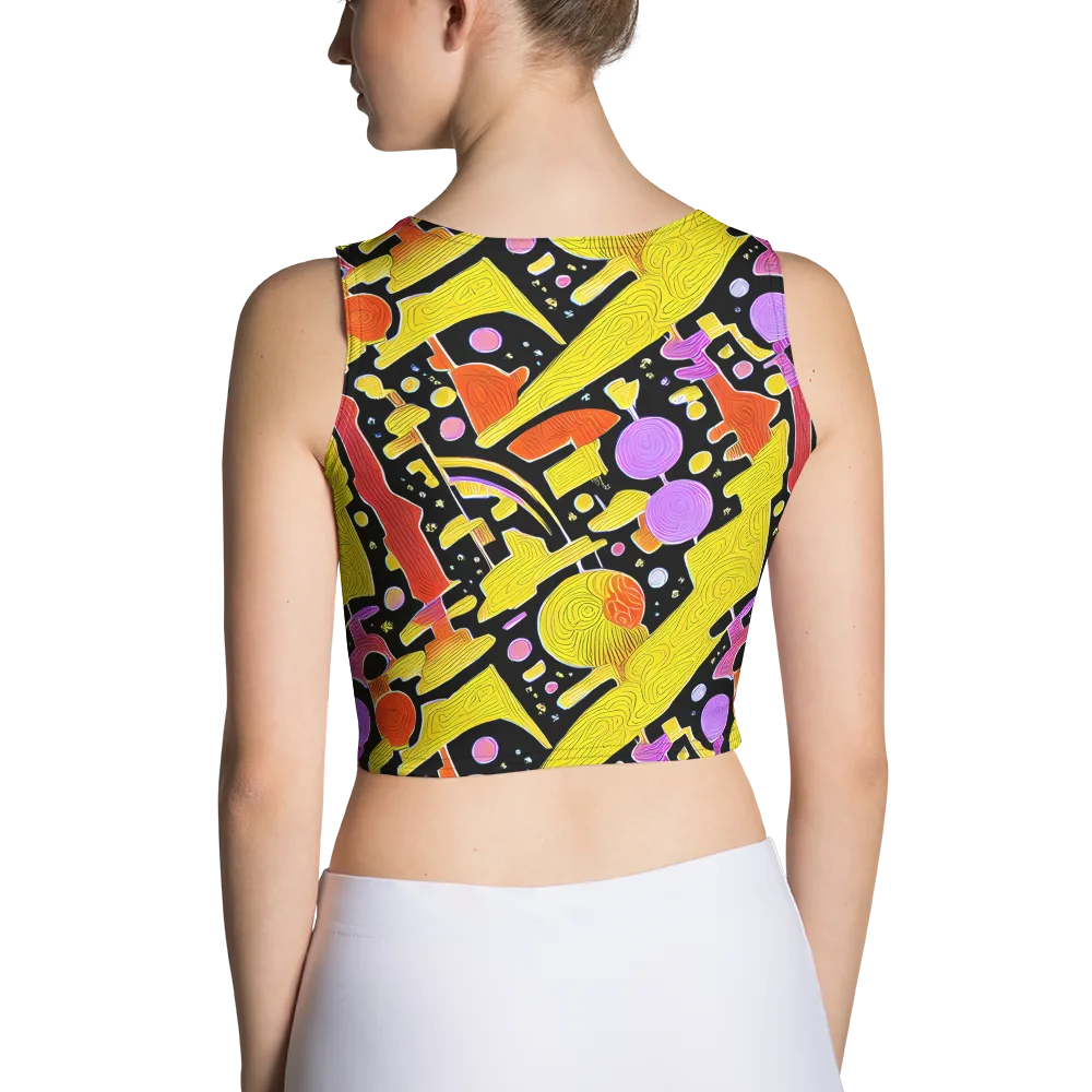 Cosmic Mushroom on Crop Top — Back