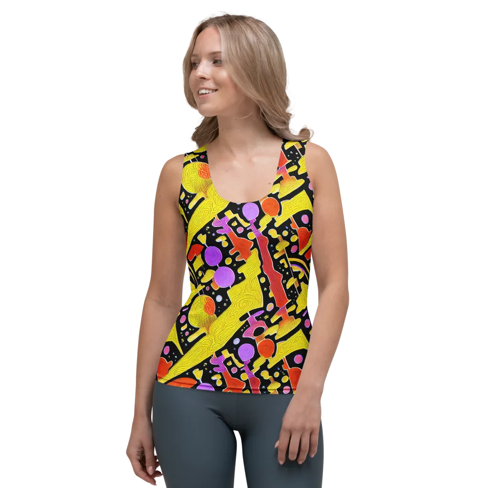 Cosmic Mushroom on Women's Tank Top — Front