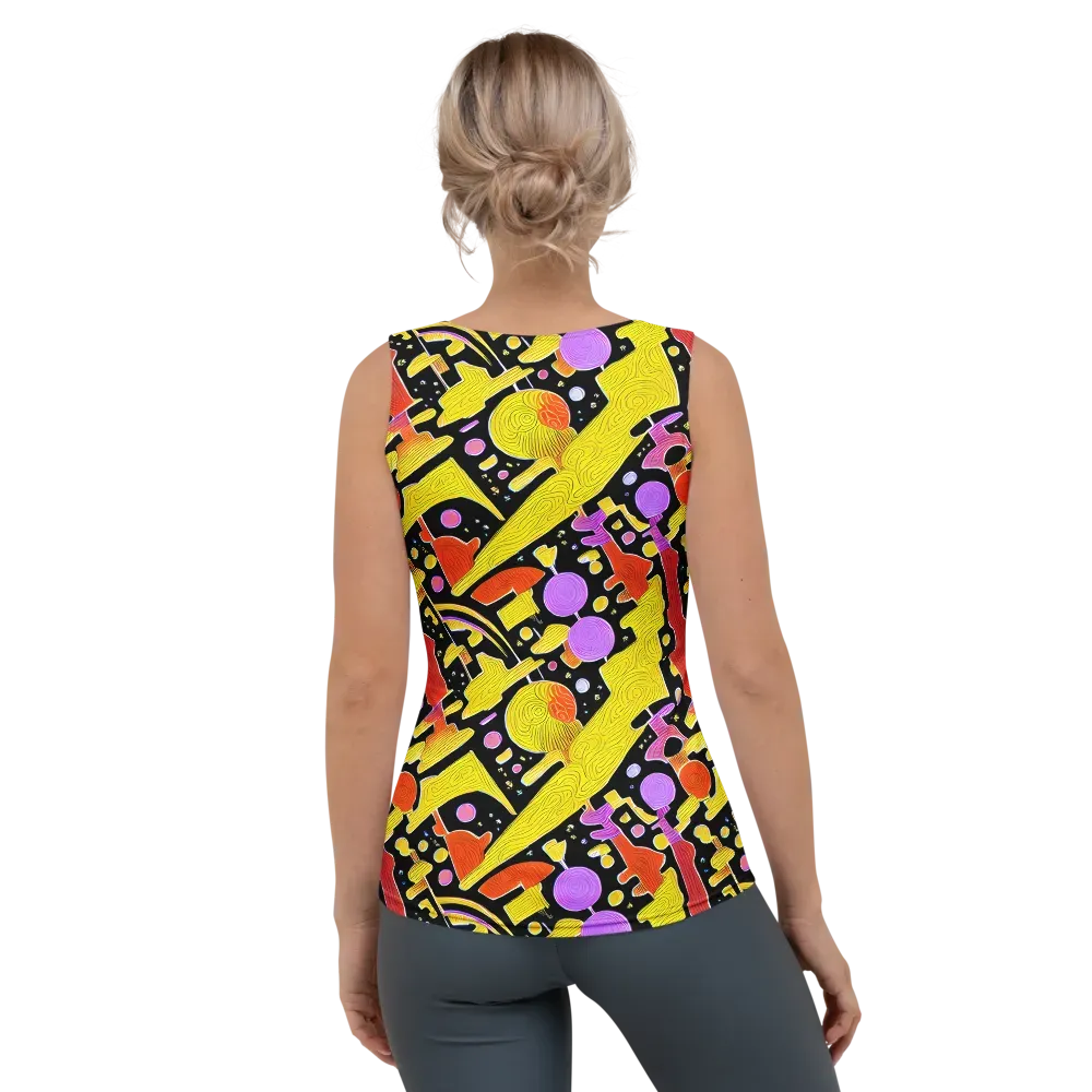 Cosmic Mushroom on Women's Tank Top — Back