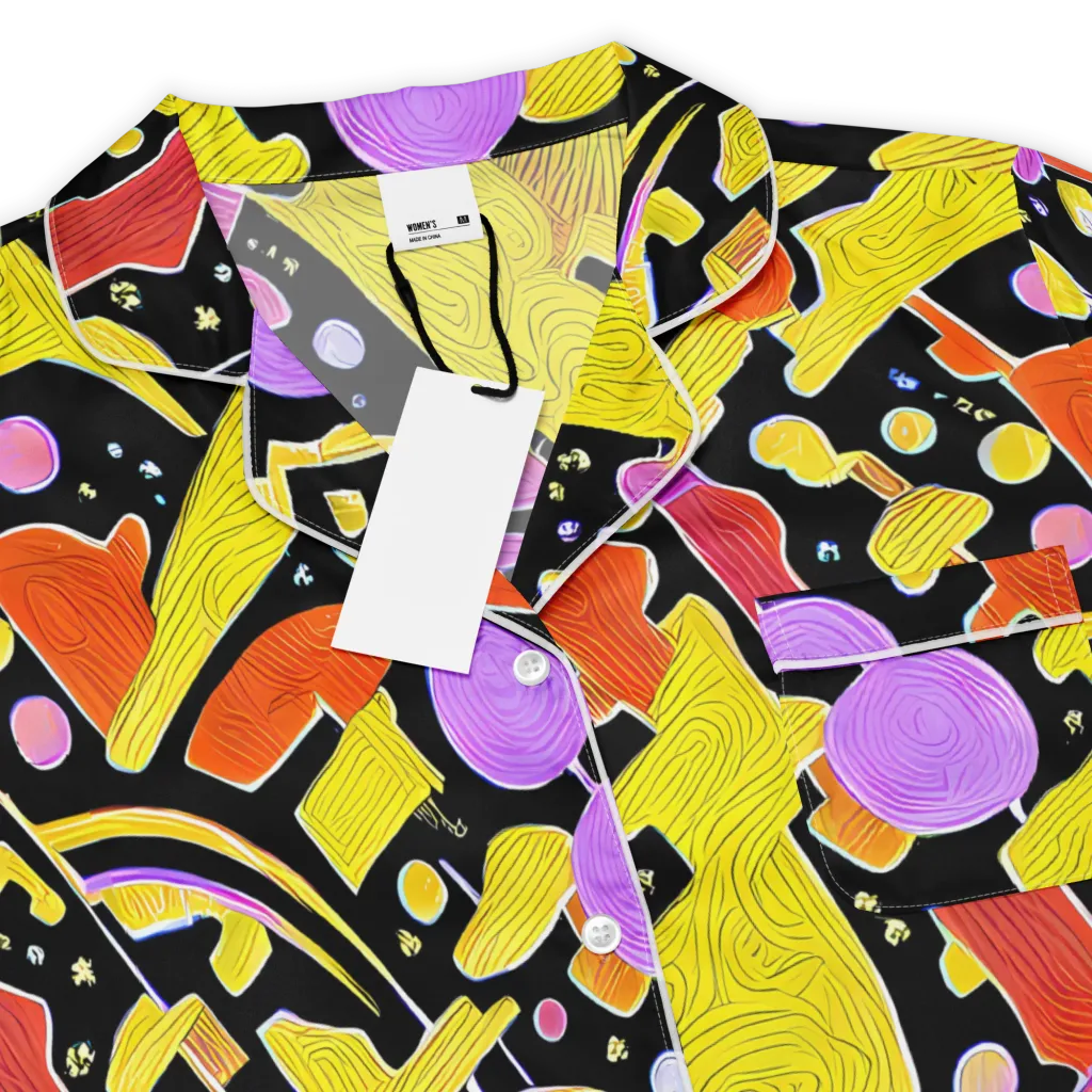 Cosmic Mushroom on Women's Short Sleeve Pajama Top — Product details