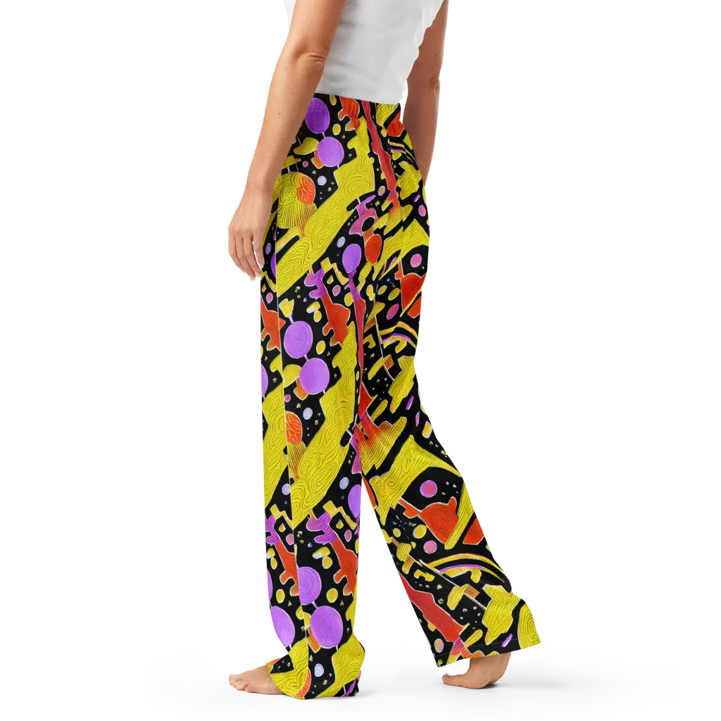 Cosmic Mushroom on Women's Pajama Pants — Left