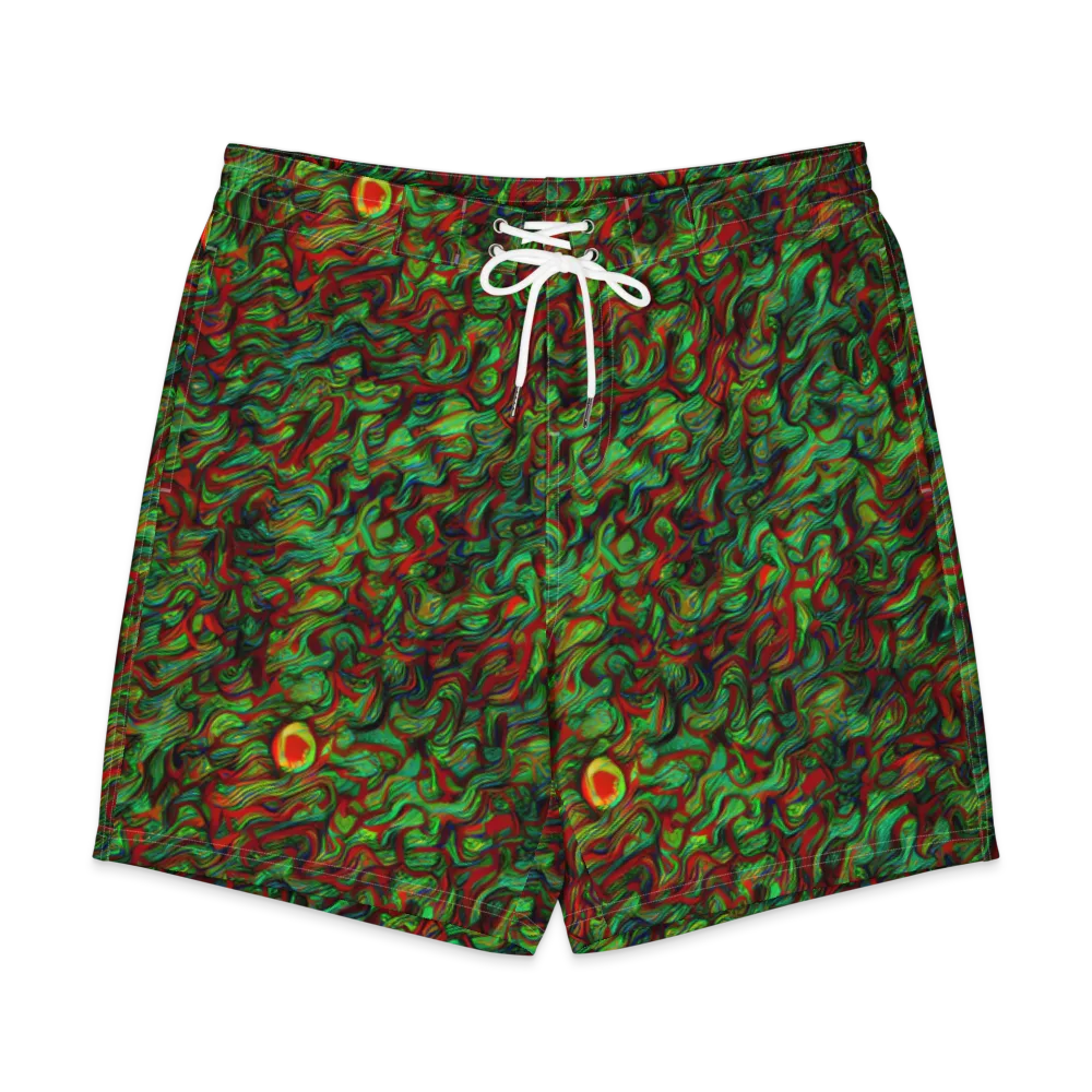 Viridian Fever on Men's Board Shorts — Front