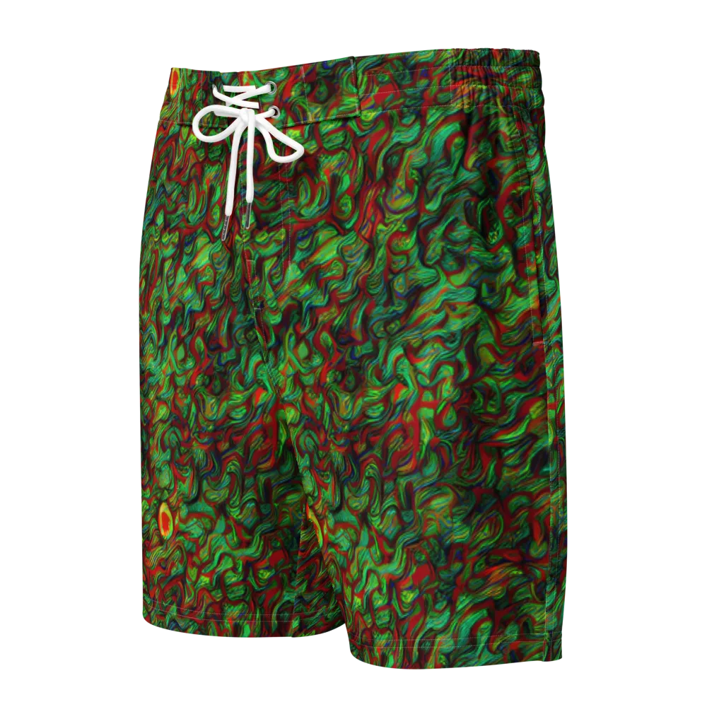 Viridian Fever on Men's Board Shorts — Front