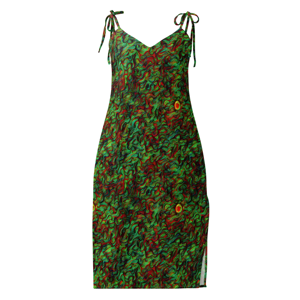 Viridian Fever on Slip Dress — Front