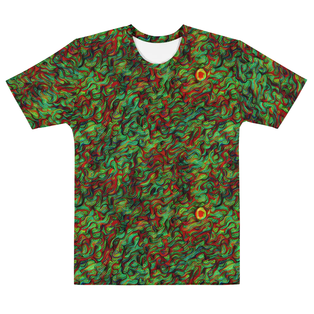 Viridian Fever on Men's Cotton Crew Neck T-Shirt — Front