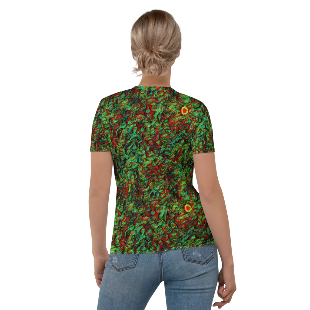 Viridian Fever on Women's Crew Neck T-Shirt — Back