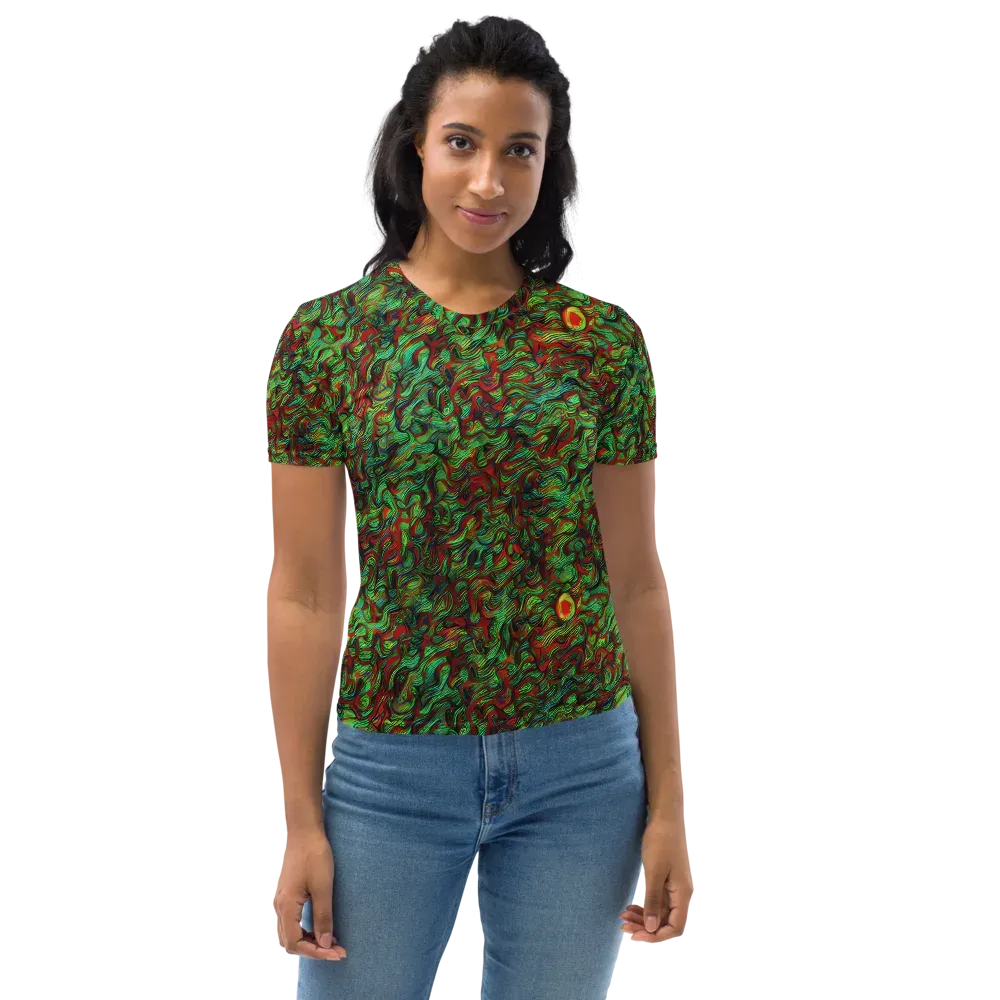 Viridian Fever on Women's Crew Neck T-Shirt — Front