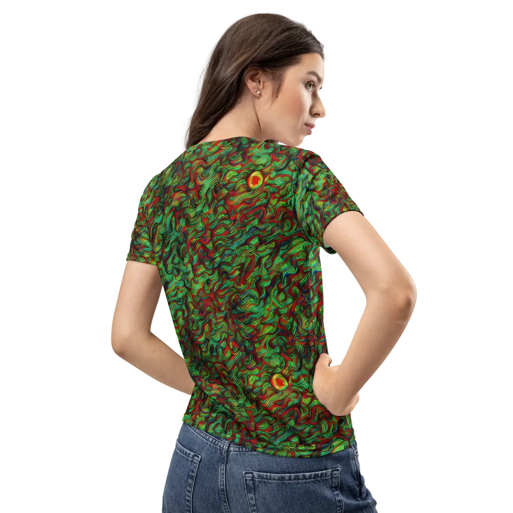 Viridian Fever on Women's Crew Neck T-Shirt — Back