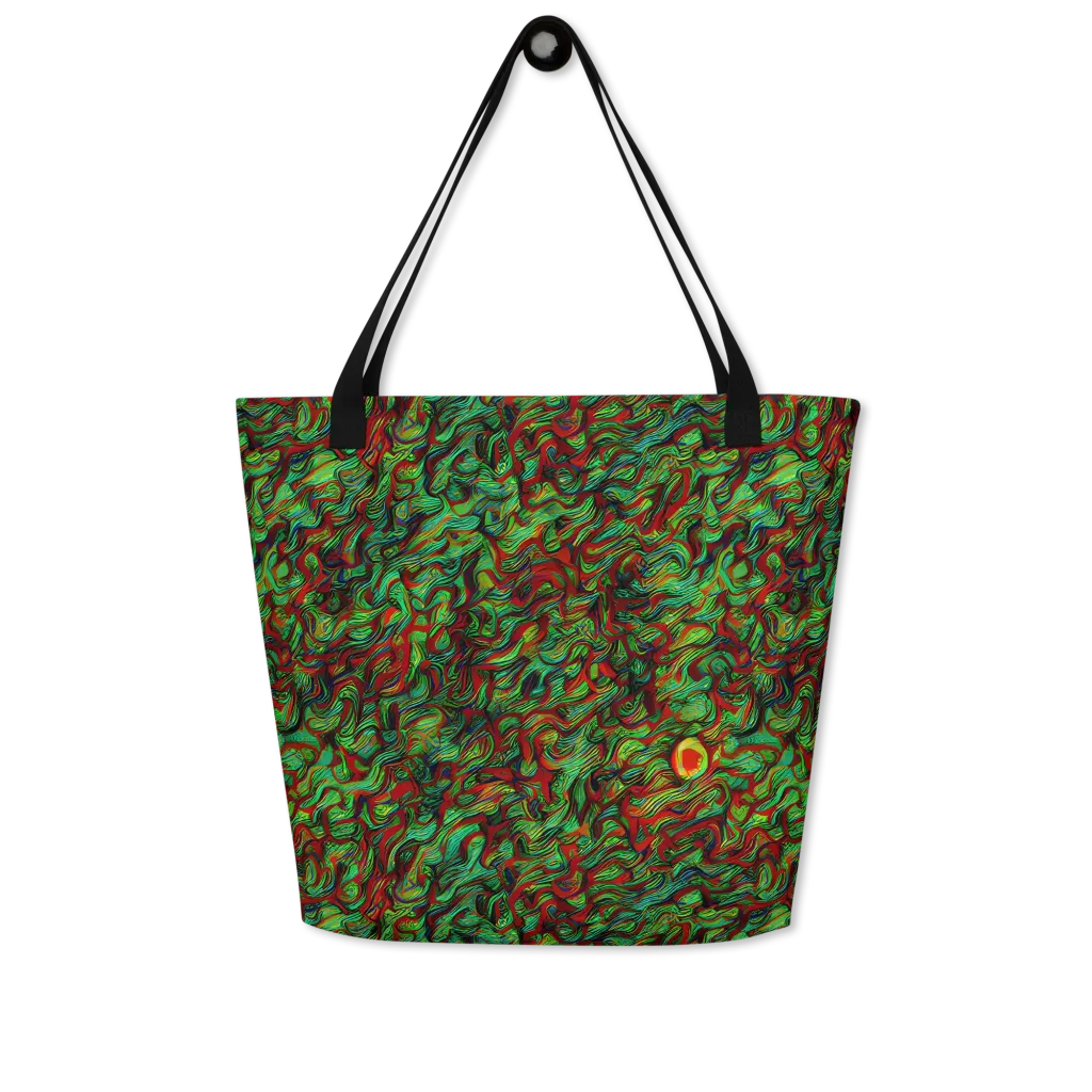 Viridian Fever on Large Tote Bag W/ Pocket — Front